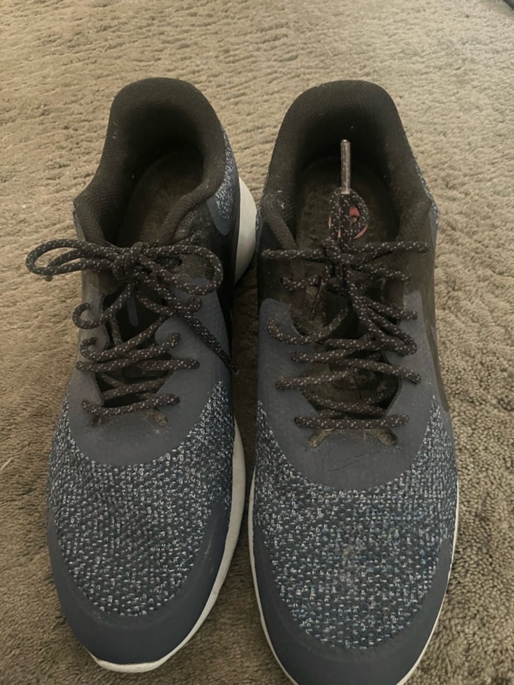 Nike Men's Knit Running Sneakers - Black & Gray